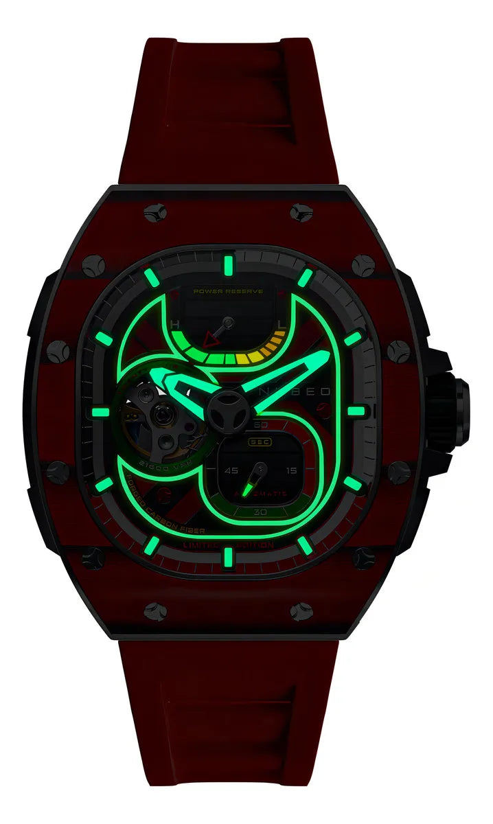 Reloj Nubeo Devils Red NB-6105-03 Automático Edición Limitada