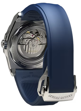RELOJ DE PULSO PARA CABALLERO ARMAND NICOLET DE SILICON COLOR AZUL