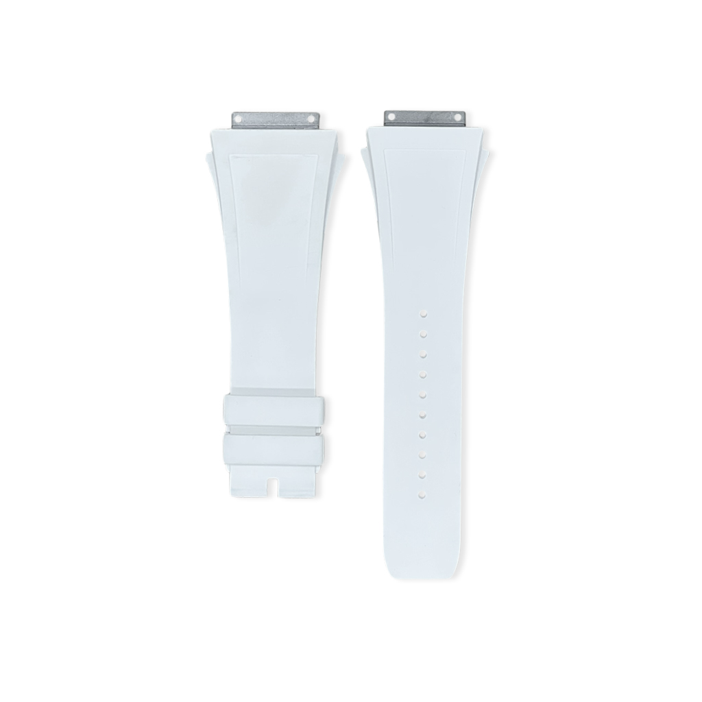 Richard Mille rubber straps, RM11, White FKM Vulcanized rubber