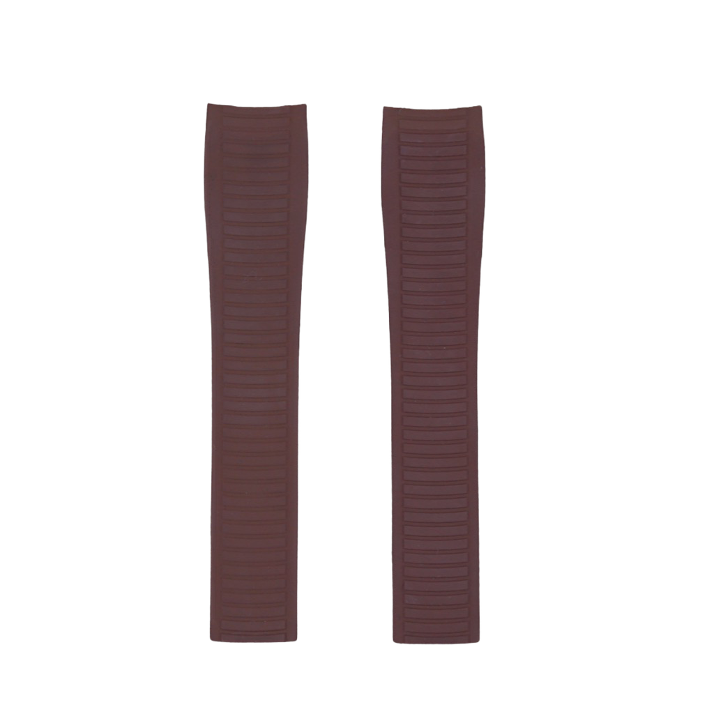 Tempomat Madrid, Brown FKM Vulcanized Rubber Strap for Patek Philippe Aquanaut