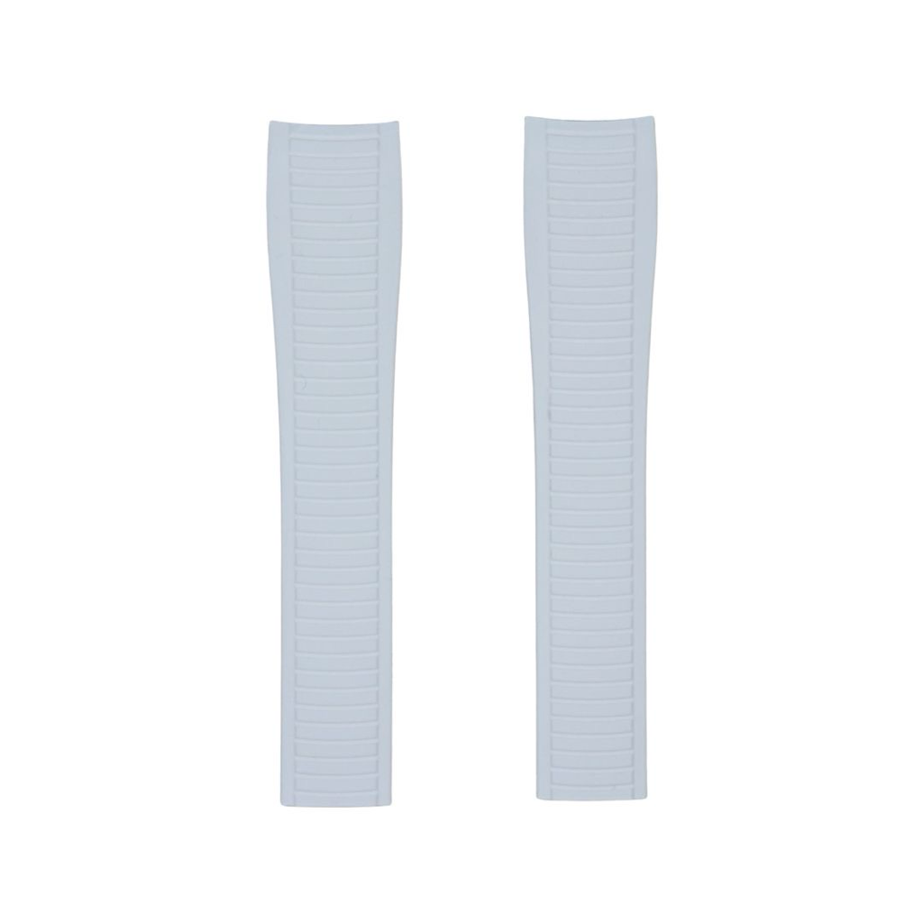 Tempomat Madrid, White FKM Vulcanized Rubber Strap for Patek Philippe Aquanaut