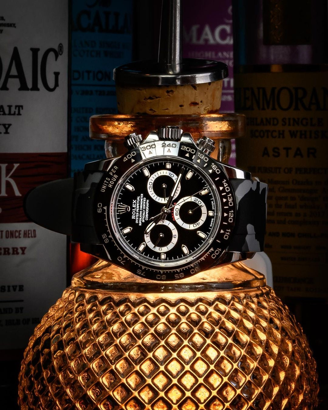 Tempomat Madrid, 20mm Grey camo rubber strap for rolex, 20mm rubber strap for omega