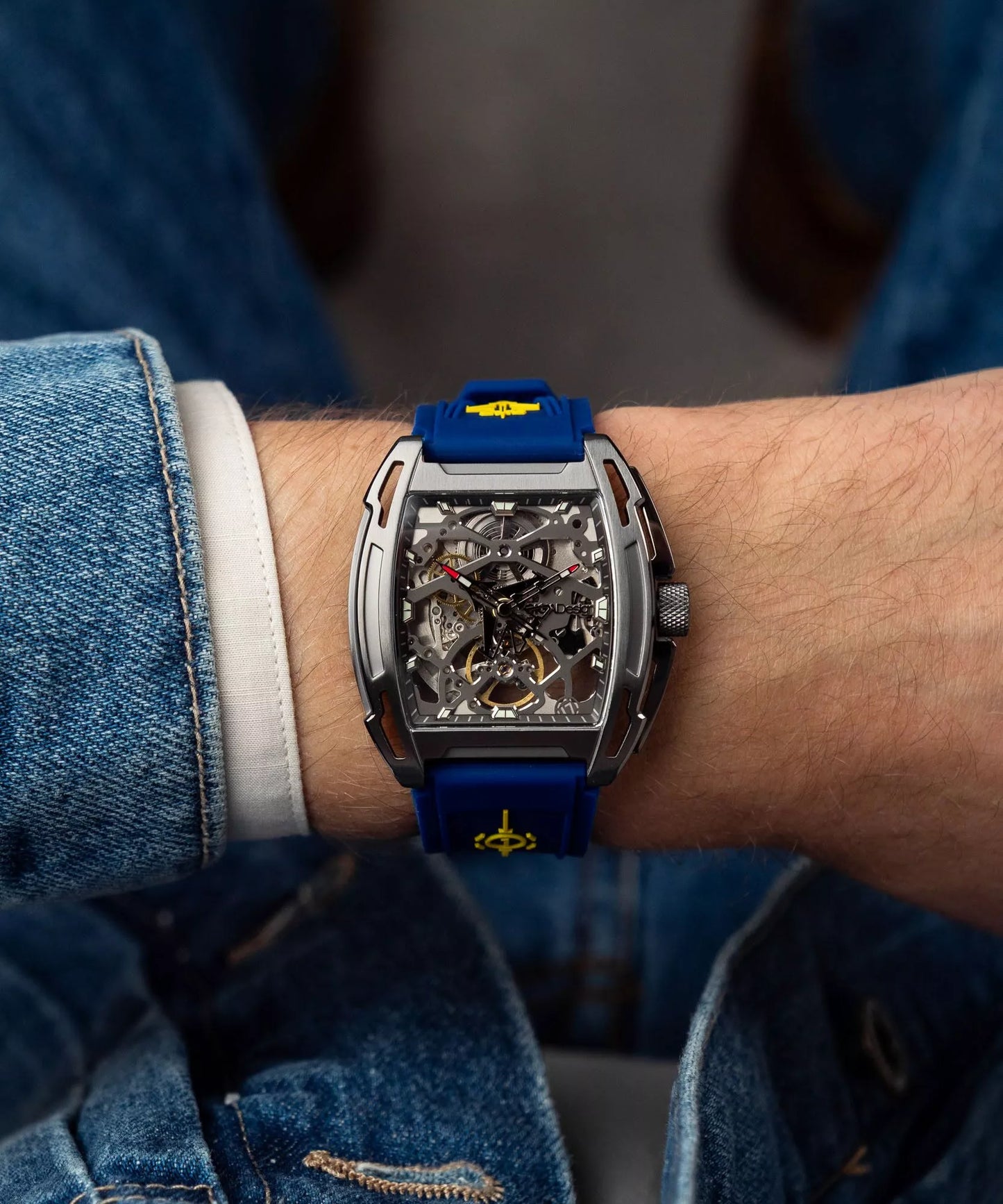 CIGA Aircraft Carrier Skeleton Limited Edition Men's Watch