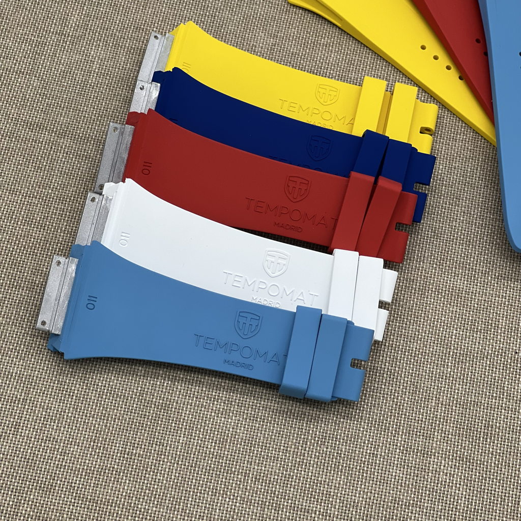Richard Mille rubber straps, RM11, Blue FKM Vulcanized rubber