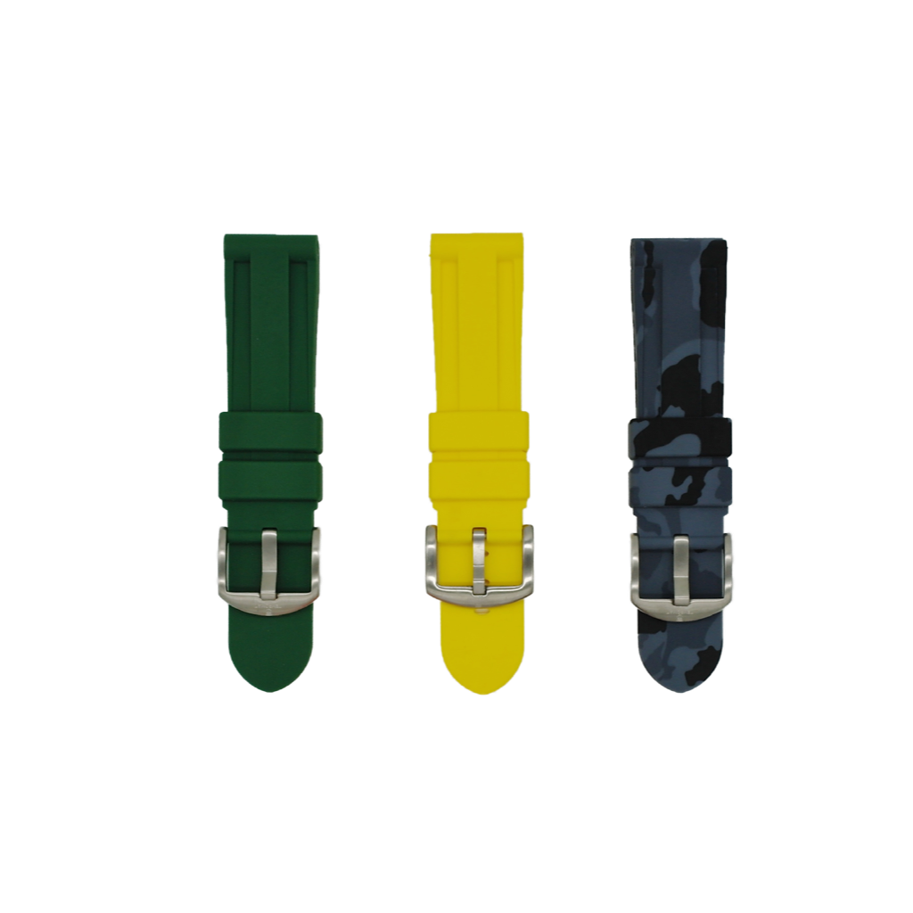 Tempomat Madrid affordable luxury watch accessories, 24mm universal rubber strap bundle for tag heuer, tudor, omega