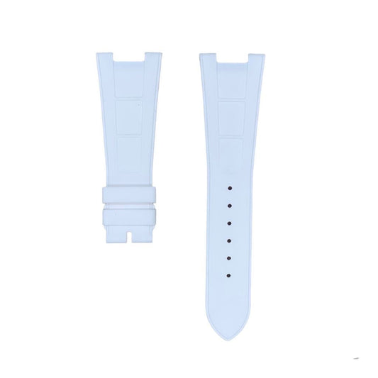 Tempomat Madrid, White FKM Vulcanized Rubber Strap for Patek Philippe Nautilus