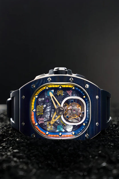 Reloj Hombre Nubeo Rare Blue Tourbillón Edición Limitada