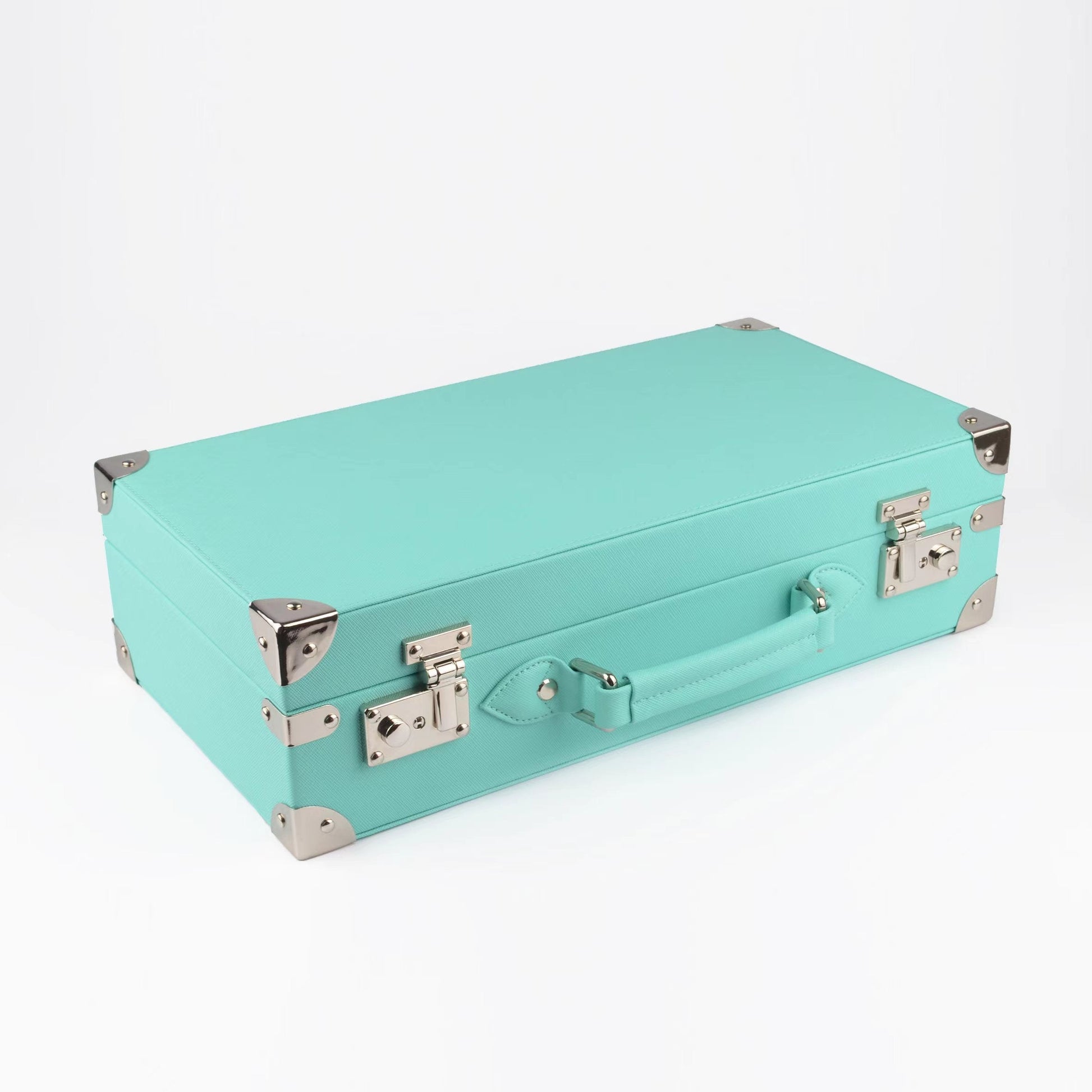 Tempomat Madrid, Tiffany Blue / Sky Blue Saffiano leather watch box for collectors