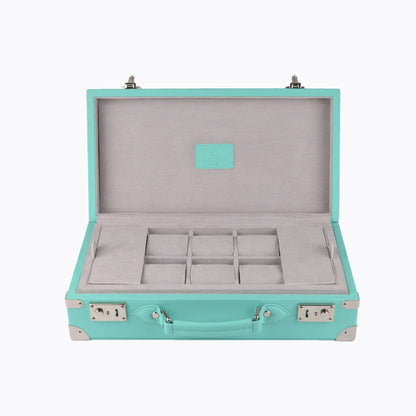 Tempomat Madrid, Tiffany Blue / Sky Blue Saffiano leather watch box for collectors