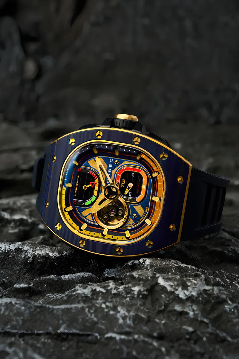 Reloj Automático NUBEO NB-6105-04 Edición Limitada Azul Lunar