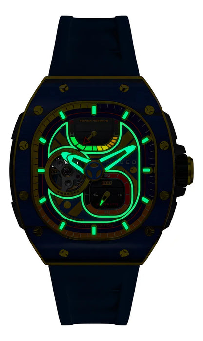 Reloj Automático NUBEO NB-6105-04 Edición Limitada Azul Lunar