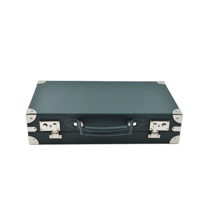Tempomat Madrid, Green Saffiano leather watch box for collectors