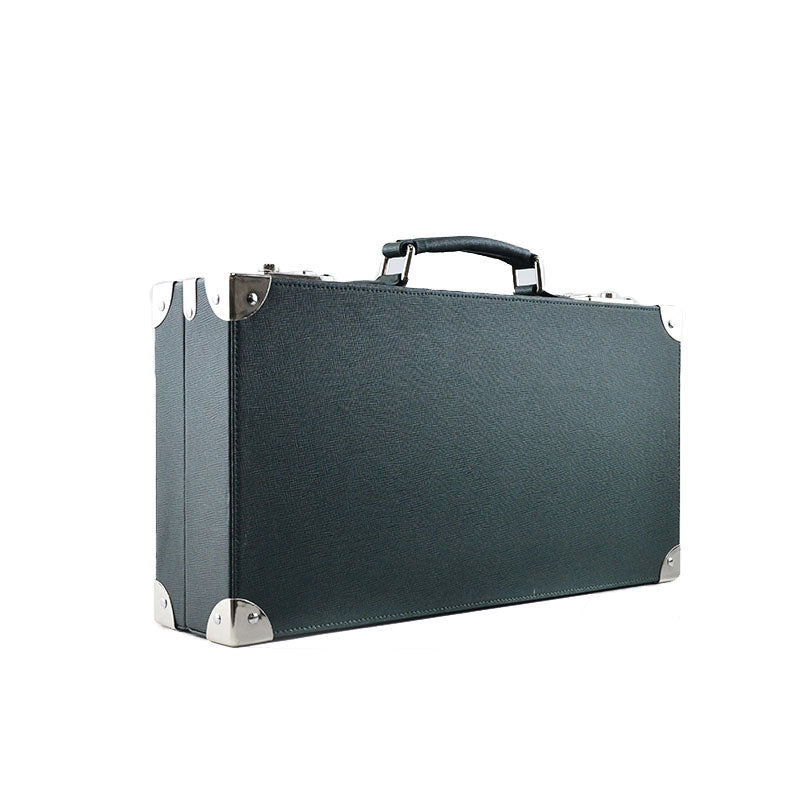 Tempomat Madrid, Green Saffiano leather watch box for collectors