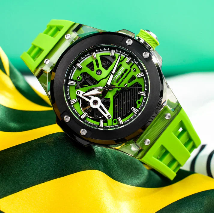 Minber Skeleton Automatic Watch - Surfer Totem - 9018
