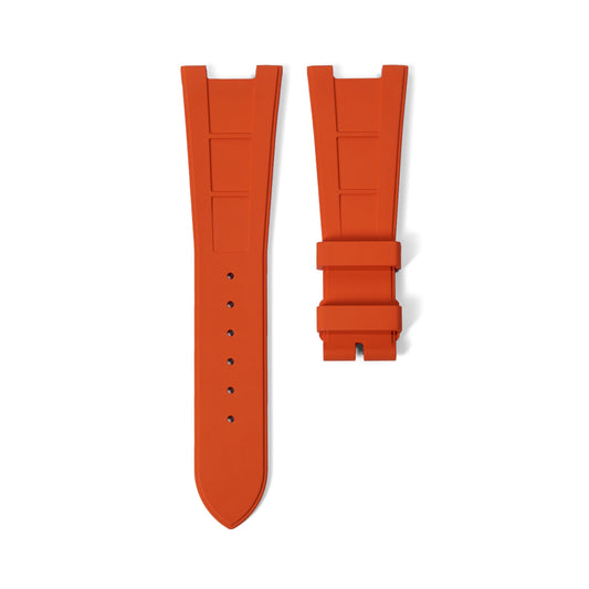 Tempomat Madrid, Orange FKM Vulcanized Rubber Strap for Patek Philippe Nautilus