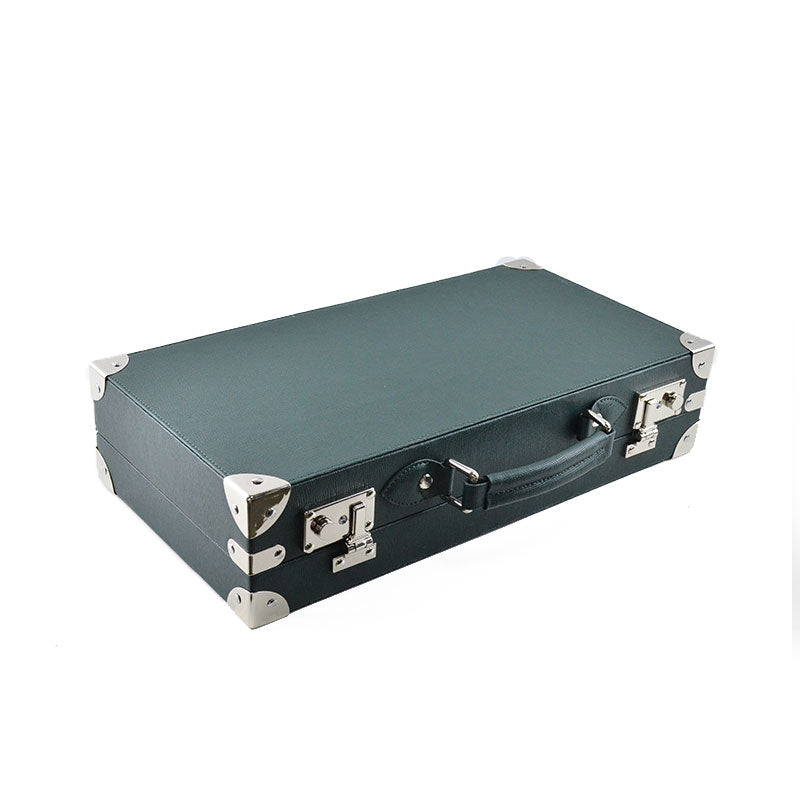 Tempomat Madrid, Green Saffiano leather watch box for collectors