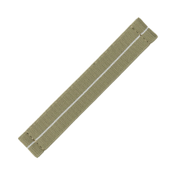 Khaki-White  Elastic loop