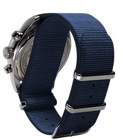 RELOJ DE PULSO PARA CABALLERO ARMAND NICOLET  DE NATO AZUL