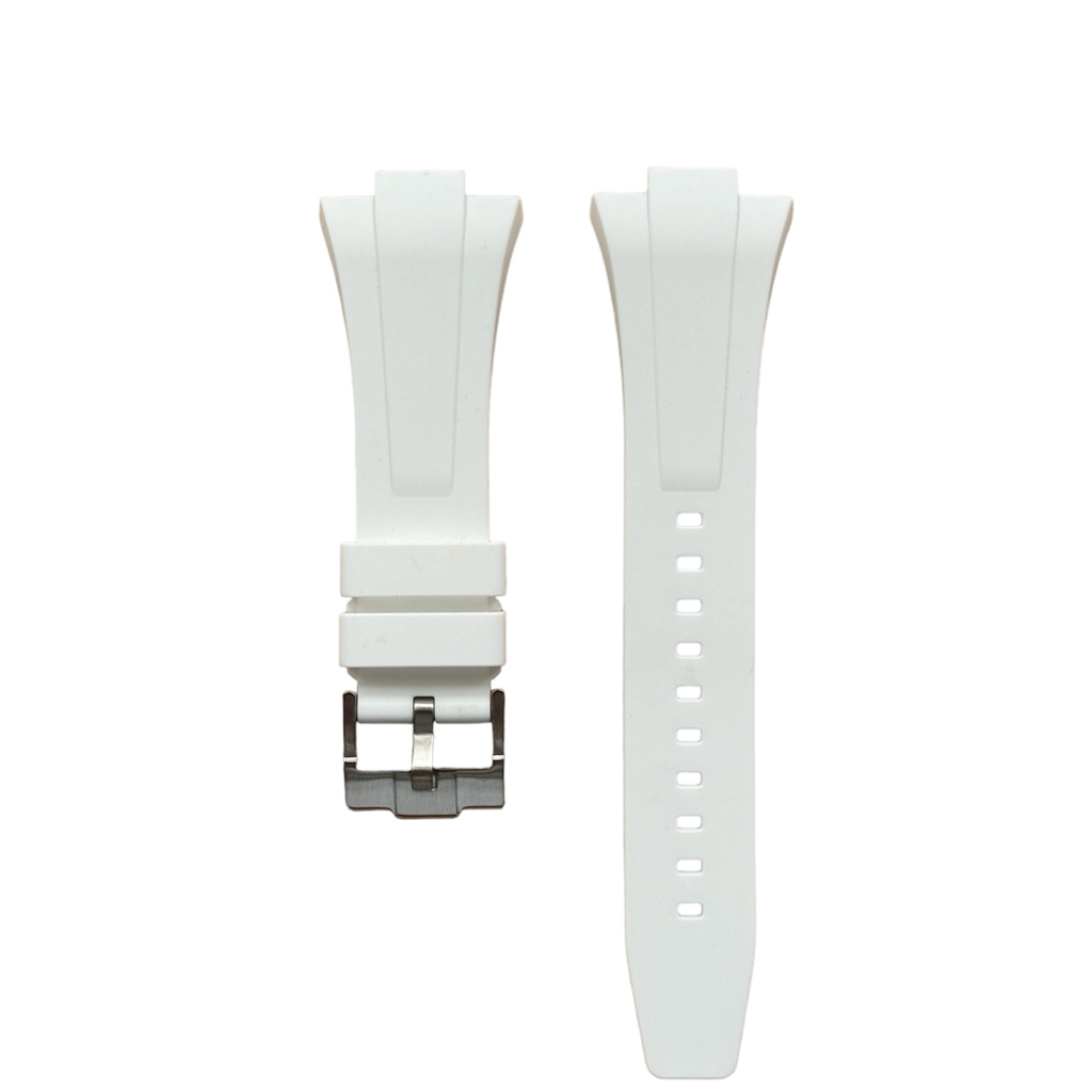 Tissot prx 35mm, prx 40mm rubber strap, white 