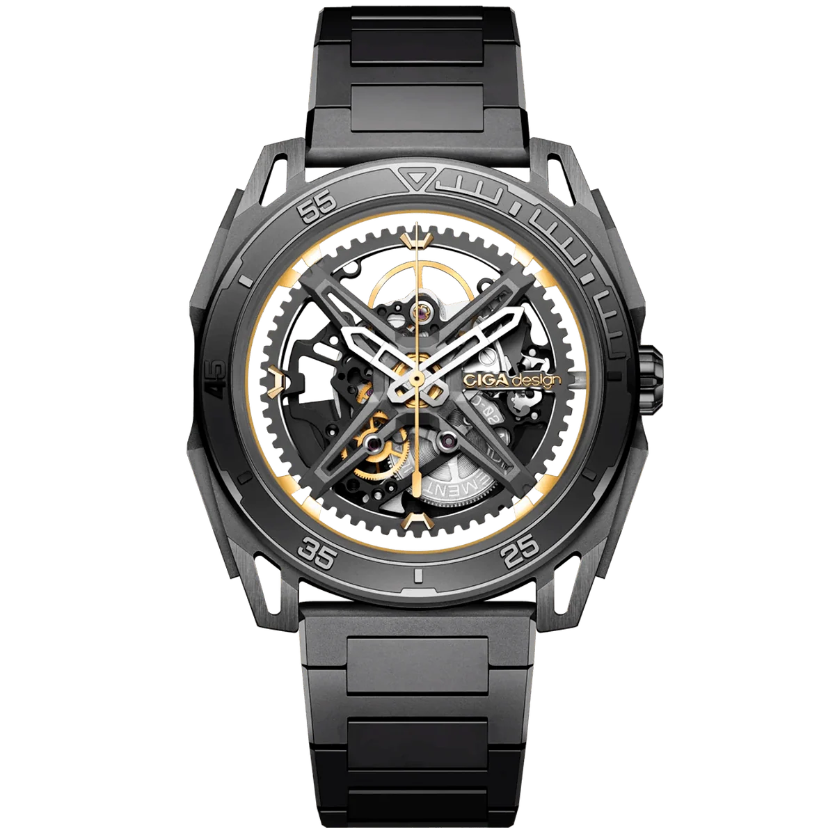CIGA design ROUND AUTOMATIC SKELETON WATCH · FALCON
