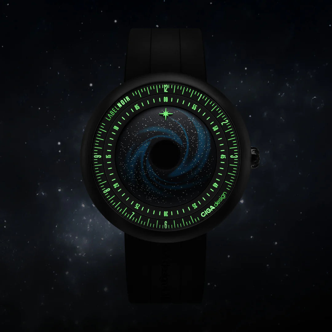 CIGA design x Label Noir Automatic Watch Blue Planet II
