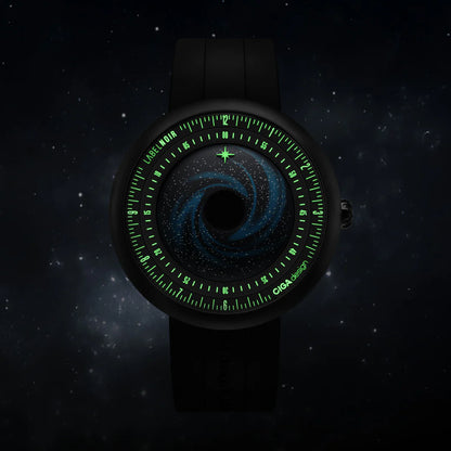 CIGA design x Label Noir Automatic Watch Blue Planet II
