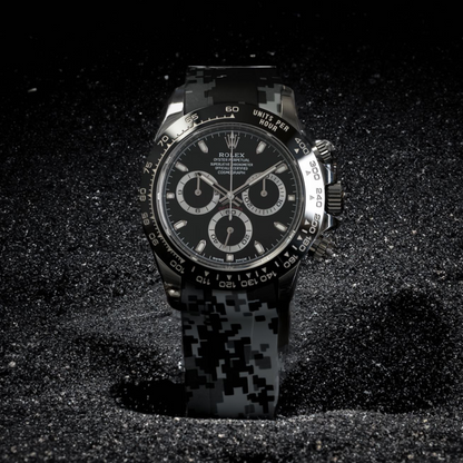Tempomat Madrid, 20mm Digital camo rubber strap for rolex, 20mm rubber strap for omega