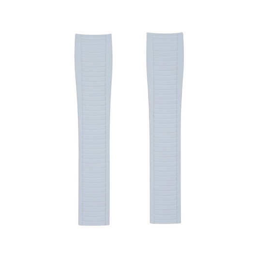 Tempomat Madrid, White FKM Vulcanized Rubber Strap for Patek Philippe Aquanaut