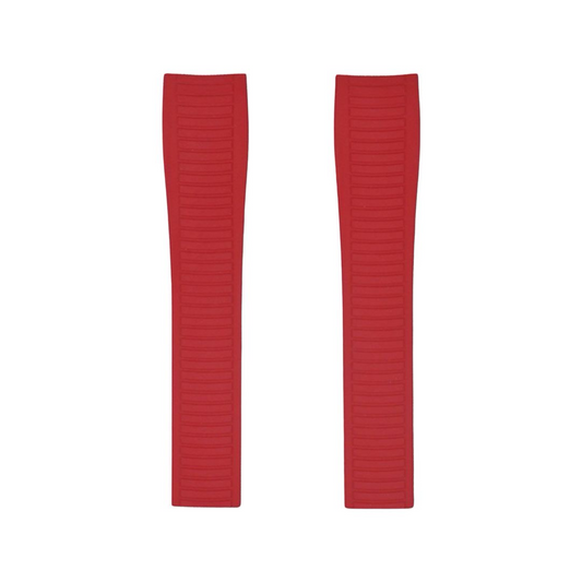 Tempomat Madrid, Red FKM Vulcanized Rubber Strap for Patek Philippe Aquanaut