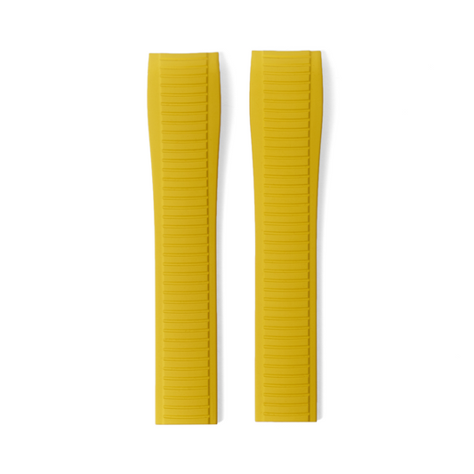 Tempomat Madrid, Yellow FKM Vulcanized Rubber Strap for Patek Philippe Aquanaut