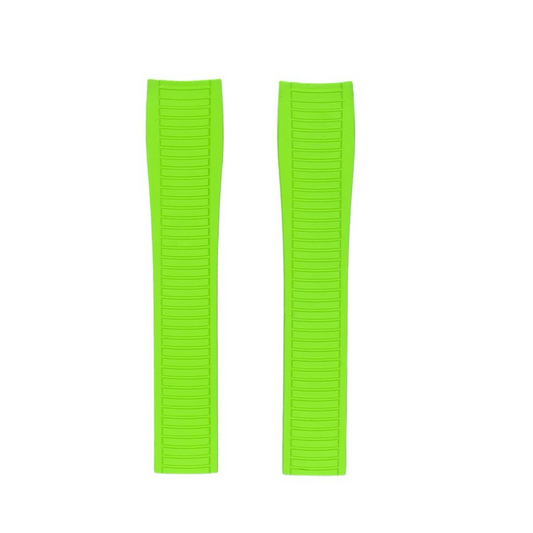 Tempomat Madrid, Lime green FKM Vulcanized Rubber Strap for Patek Philippe Aquanaut
