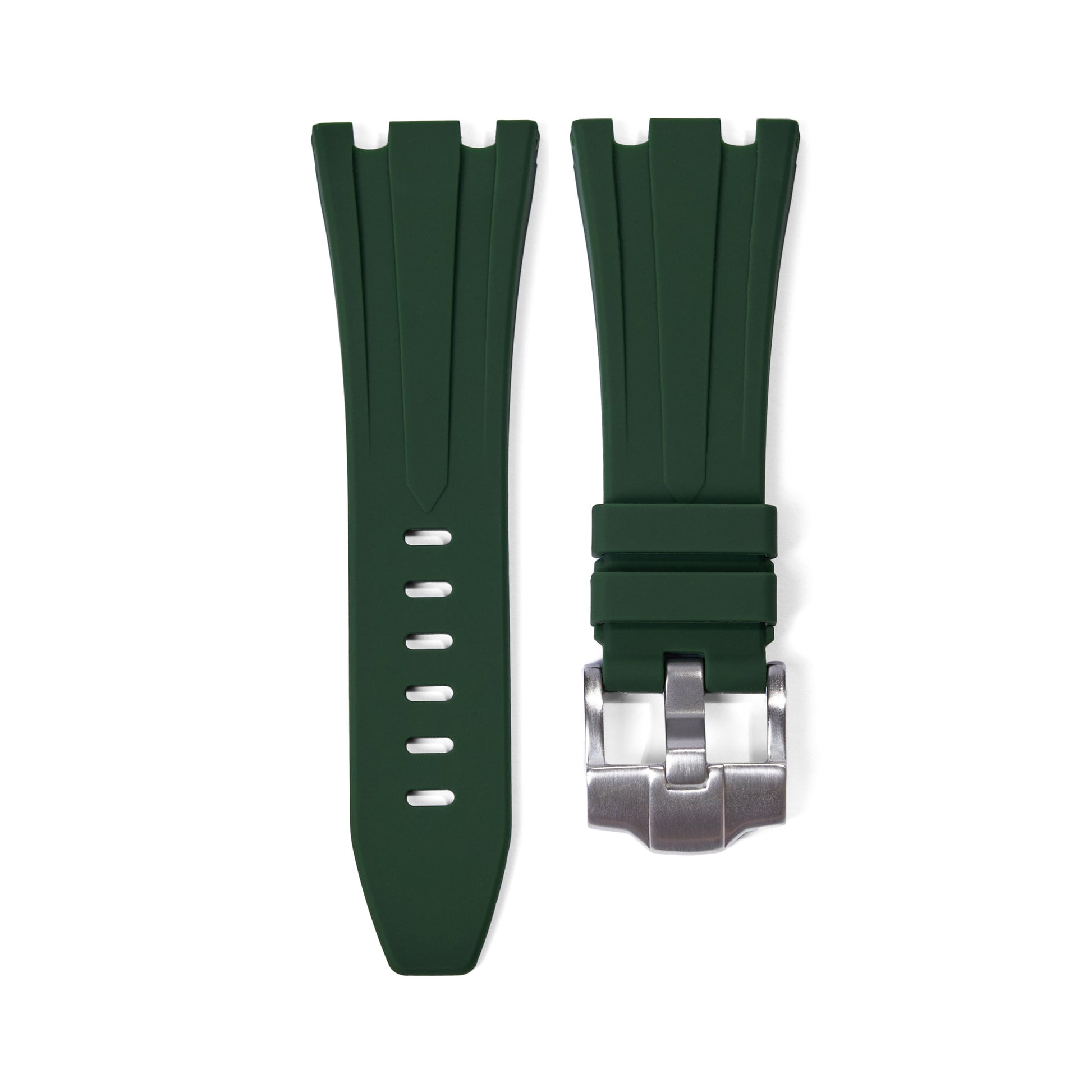 Tempomat Madrid, Green Rubber Strap for Audemars Piguet, royal oak offshore 42mm