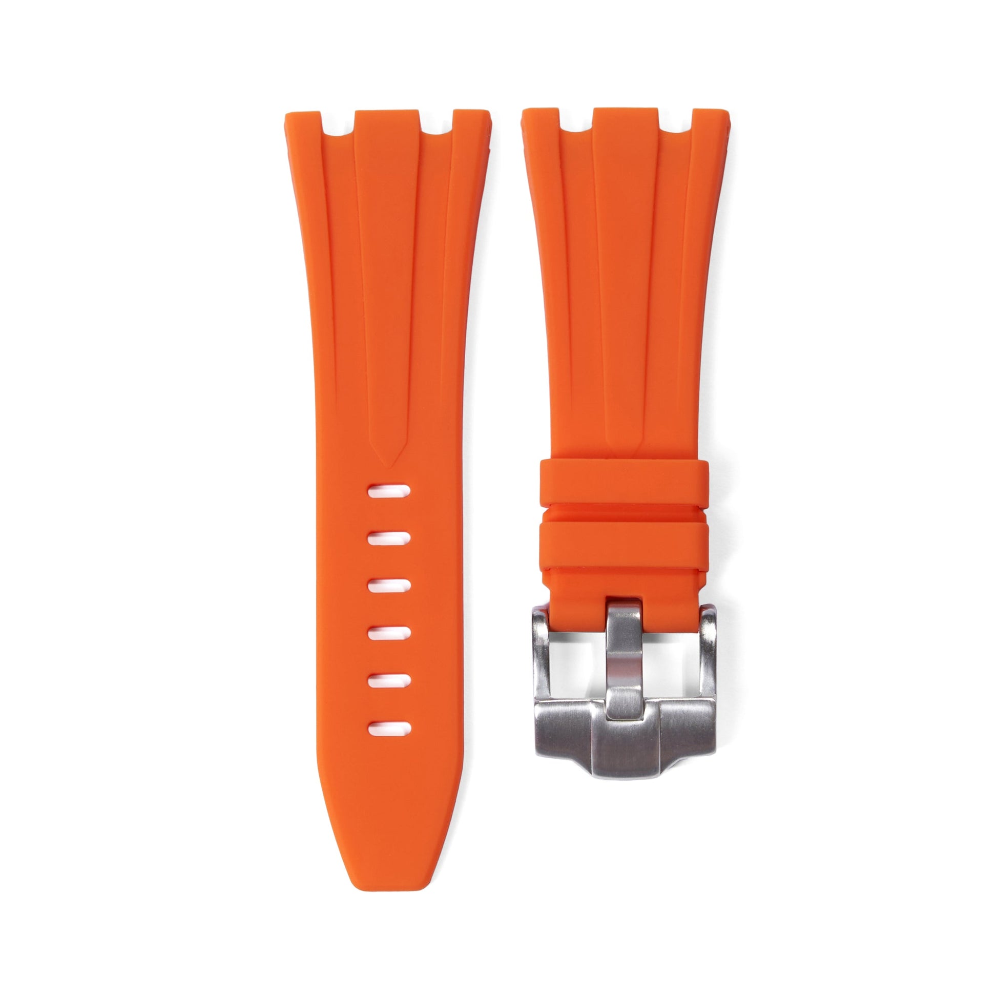Tempomat Madrid, Orange Rubber Strap for Audemars Piguet, royal oak offshore 42mm
