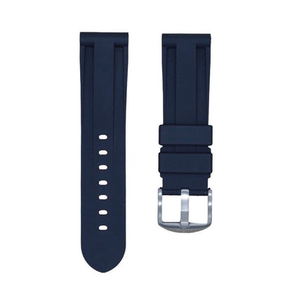 Tempomat Madrid, Black Rubber Strap for Panerai, Seiko, Breitling, Tag Heuer, Tudor, Universal 22mm