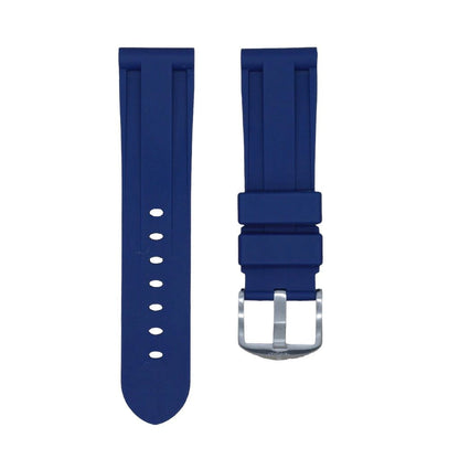 Tempomat Madrid, Blue Rubber Strap for Panerai, Seiko, Breitling, Tag Heuer, Tudor, Universal 22mm