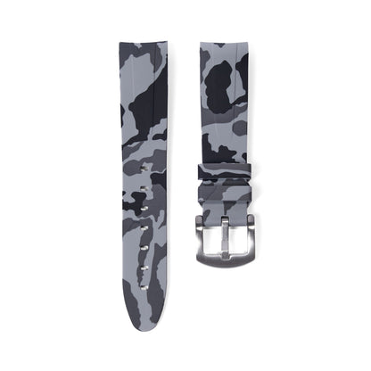 Tempomat Madrid, 20mm Grey camo rubber strap for rolex, 20mm rubber strap for omega