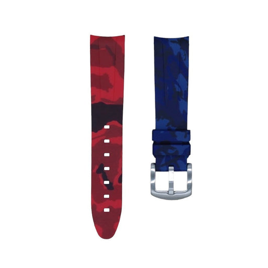 Tempomat Madrid, 20mm Pepsi camo rubber strap for rolex, 20mm rubber strap for omega