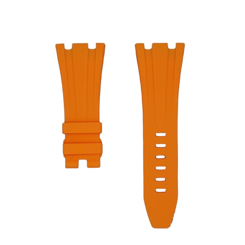 Tempomat Madrid, Orange Rubber Strap for Audemars Piguet, royal oak offshore 42mm
