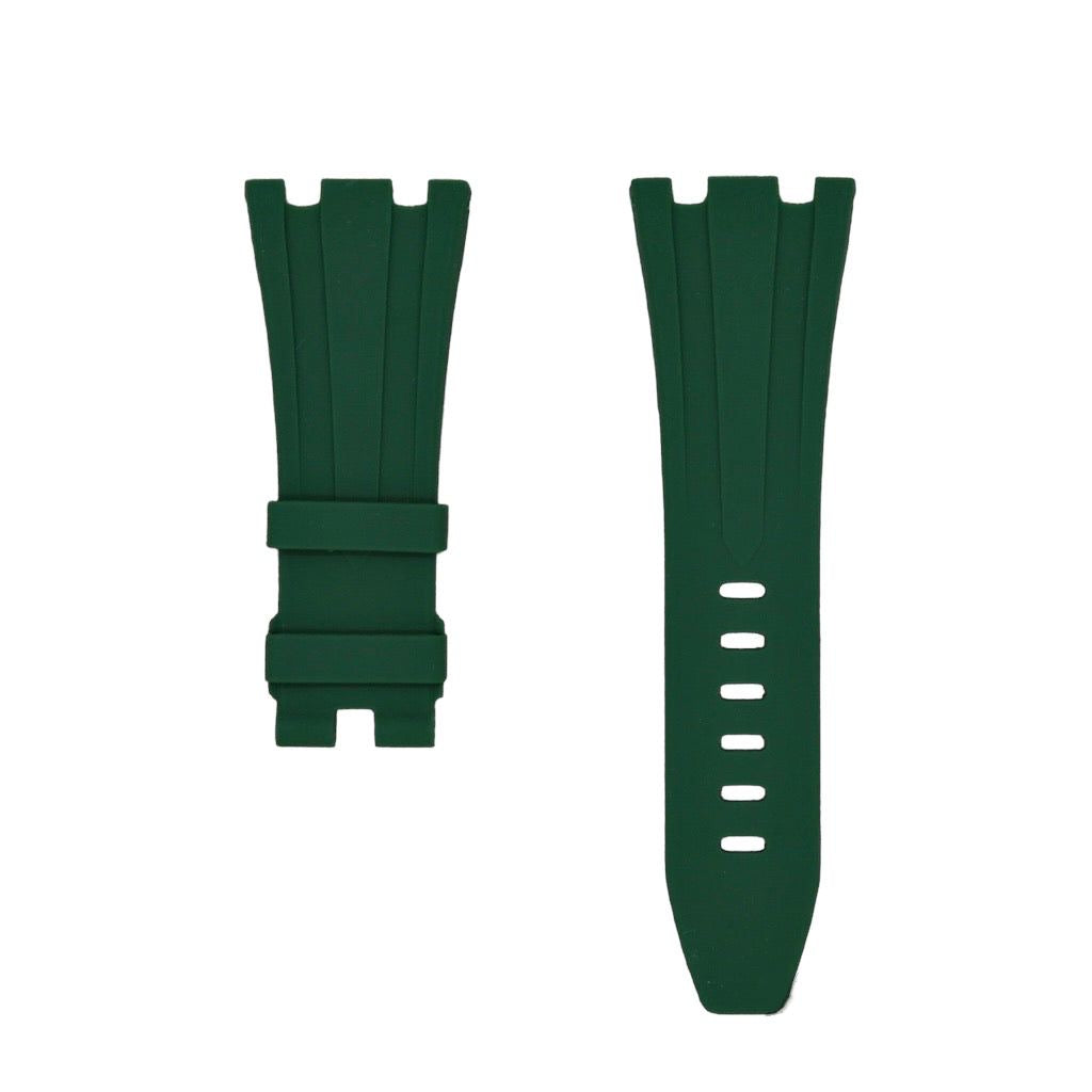 Tempomat Madrid, Green Rubber Strap for Audemars Piguet, royal oak offshore 42mm