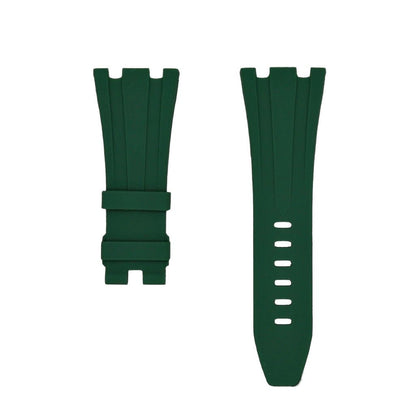 Tempomat Madrid, Green Rubber Strap for Audemars Piguet, royal oak offshore 42mm