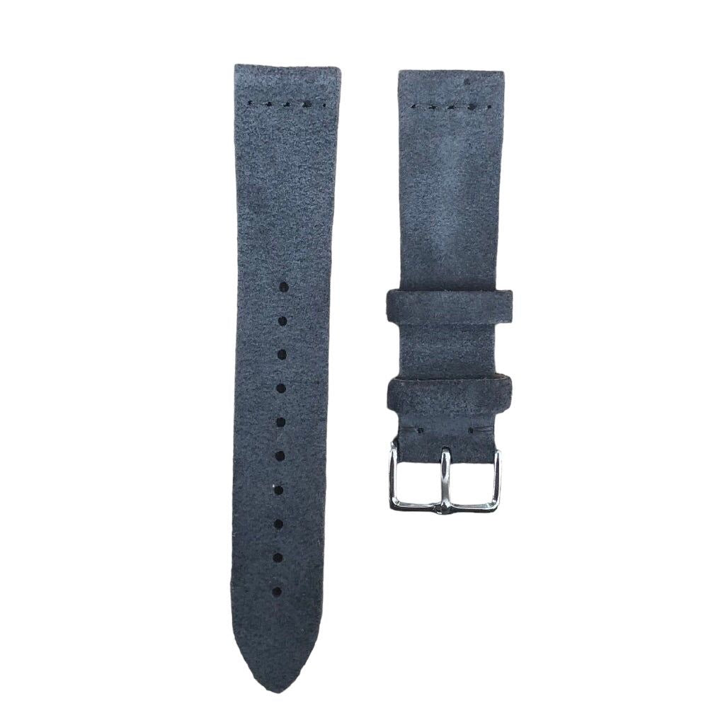 Tempomat Madrid, Grey suede Leather Strap for Rolex & Omega, 20mm universal fit