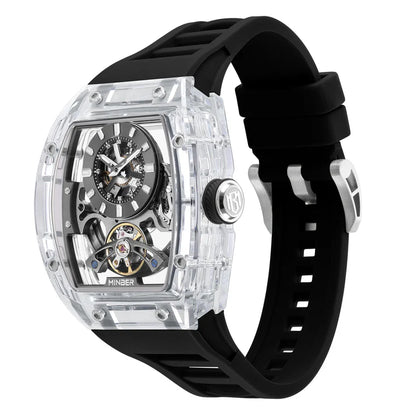 Minber Skeleton Automatic Watch - Crystal Automaton - 9027-3