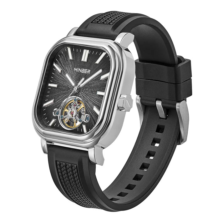 MINBER Automatic Skeleton Watch - Elegance in Motion - 9220-G2