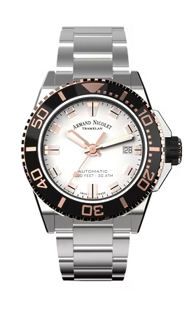 RELOJ DE PULSO PARA CABALLERO ARMAND NICOLET DE ACERO