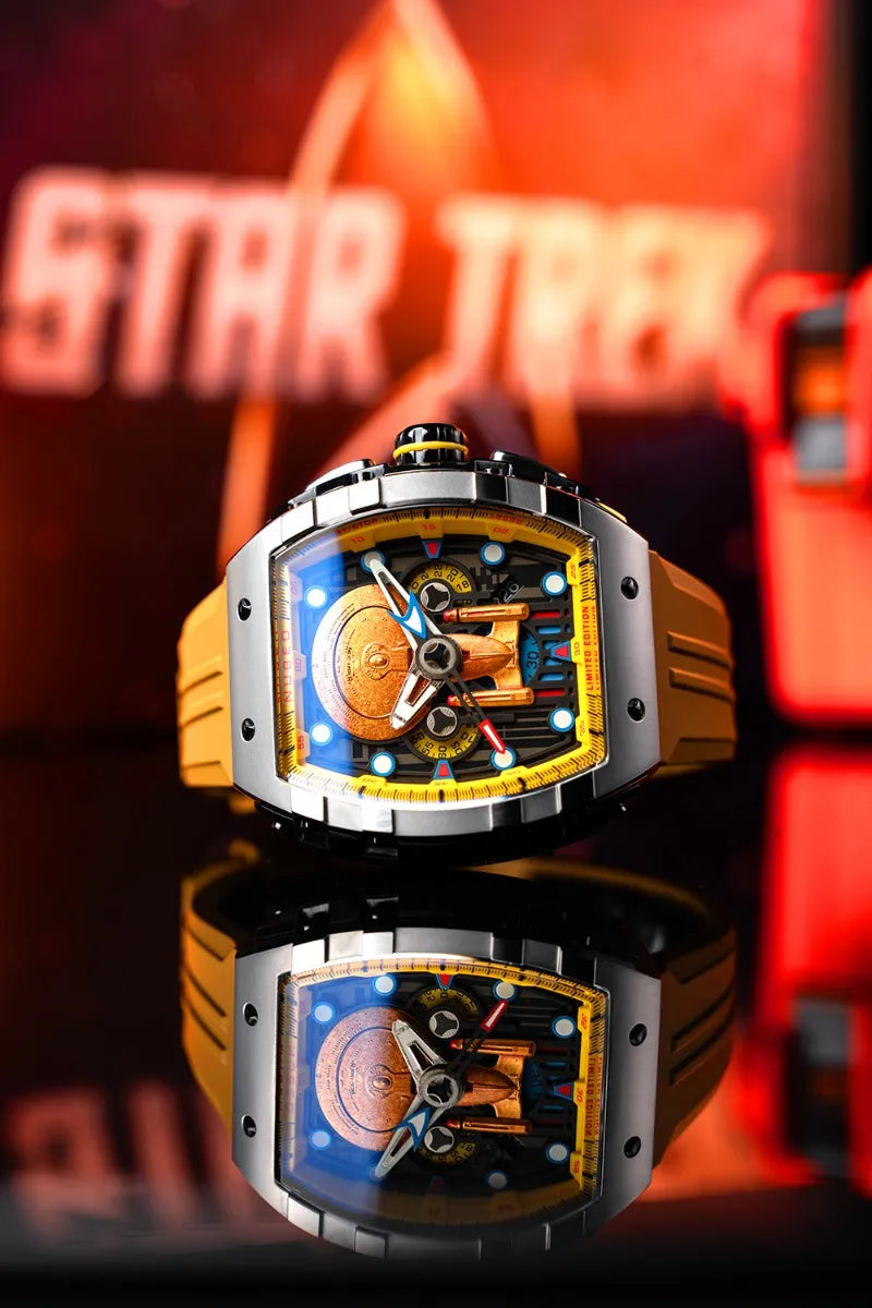 Nubeo NB-6097 - Reloj cronógrafo Magellan Star Trek Enterprise-d 