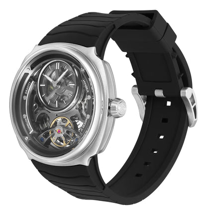 Reloj Minber Automático Con Correa De Silicona Black