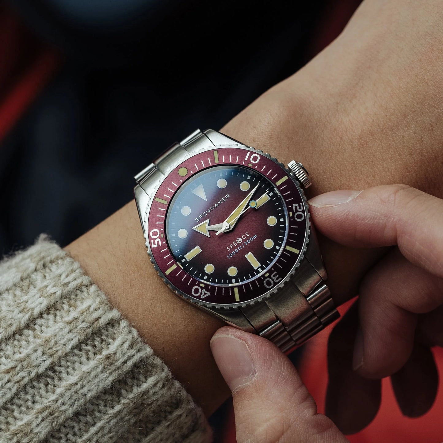 Spence 300 Automatic  Crimson Red