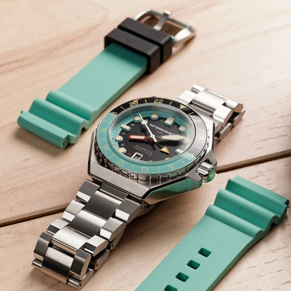 Dumas GMT Automatic Dark Turquoise