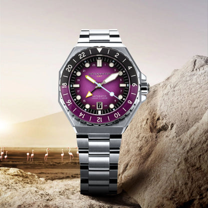 Dumas GMT Automatic Cadmium Violet
