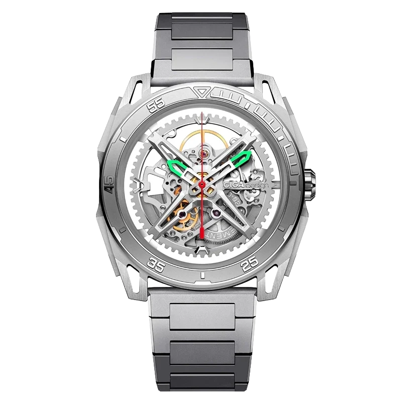 CIGA design ROUND AUTOMATIC SKELETON WATCH · FALCON